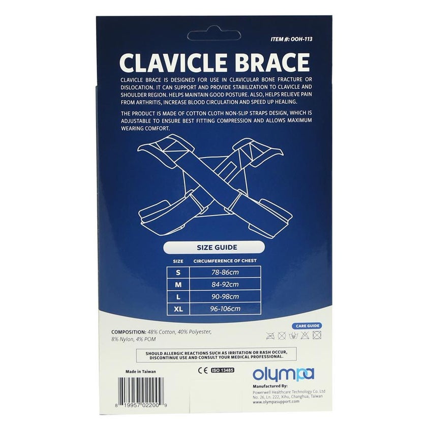 Olympa Clavicle Brace White Extra Large OOH-113