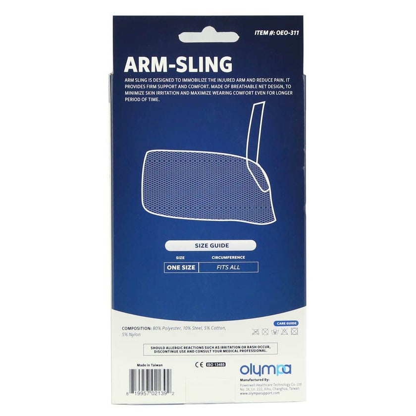 Olympa Arm Sling White One Size OEO-311