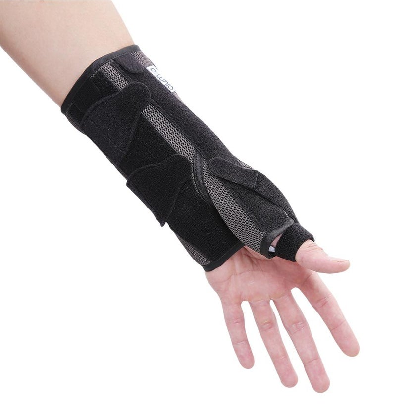 Olympa Wrist & Thumb Brace with Stay Left Grey-Black Large OEH-411