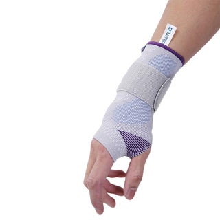 Olympa Snug Wrist Support with Stay & Gel Pad Left Cool Grey M