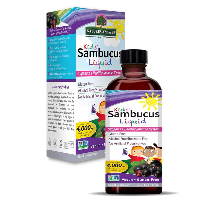 Nature's Answer Sambucus Kids Syrup For Immune Support 120ml