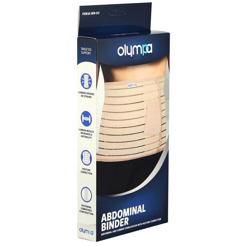 Olympa Abdominal Binder Beige Small/Medium OEB-512