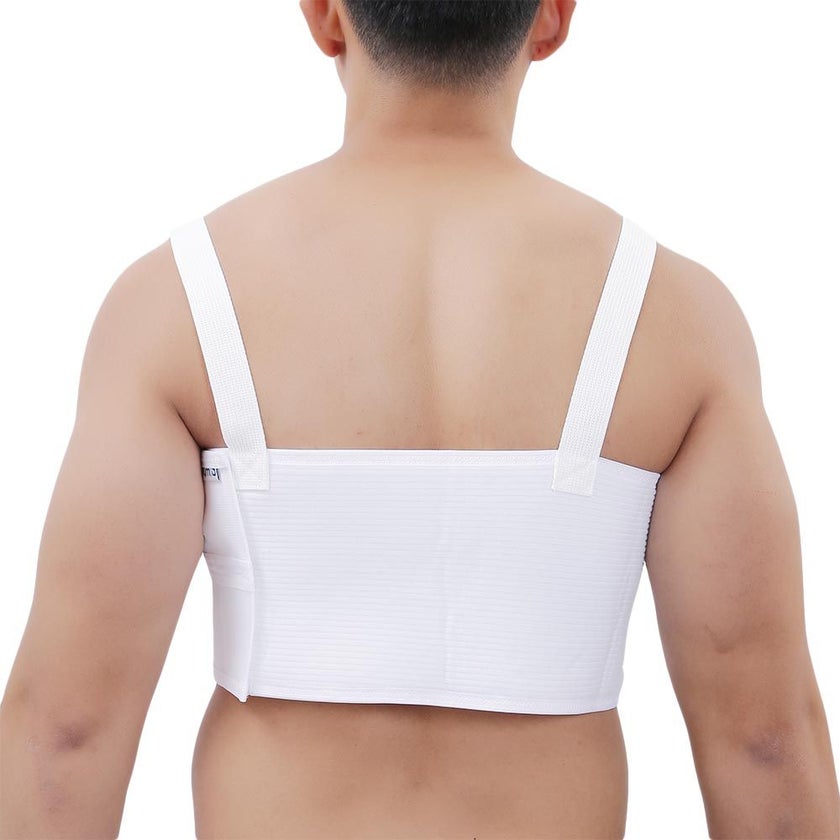 Olympa Rib Belt with Shoulder Strap White Large OEB-516