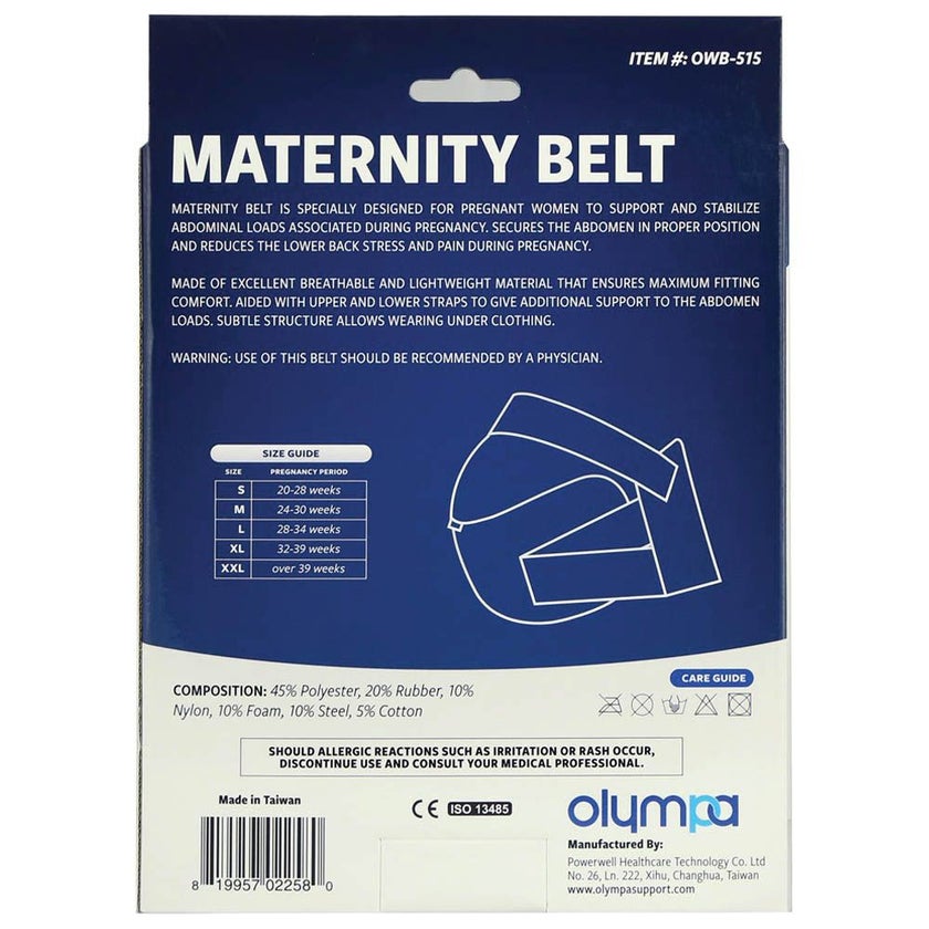 Olympa Maternity Belt Pink Extra Extra Large OWB-515