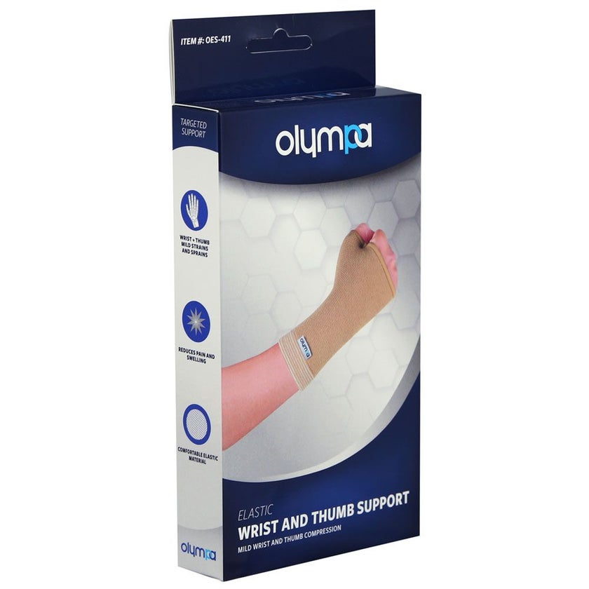 Olympa Elastic Wrist & Thumb Support Beige Extra Extra Large OES-411