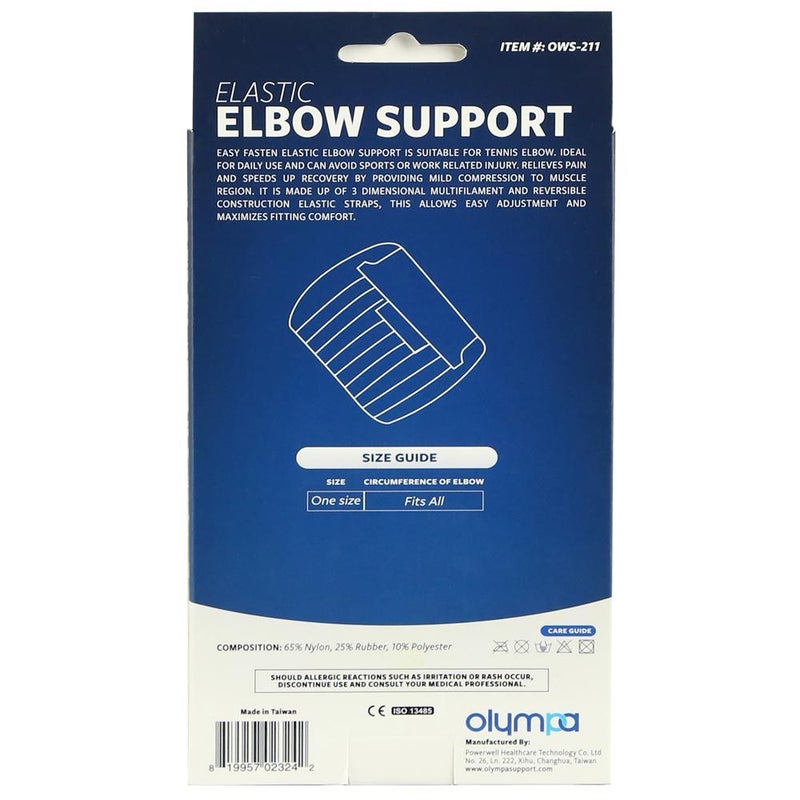 Olympa Elastic Elbow Support Beige One Size OWS-211