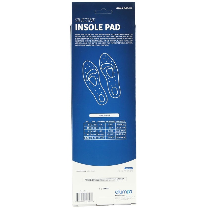 Olympa Silicone Insole Pad Extra Extra Large OOO-111