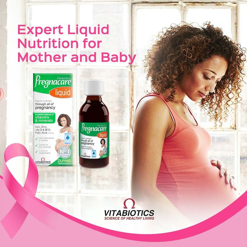 Vitabiotics Pregnacare Liquid Pregnancy Supplement With Folic Acid & Iron 200ml