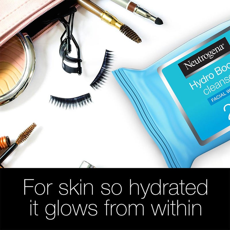 Neutrogena Hydro Boost Makeup Remover & Cleansing Facial Wipes, Pack of 25's