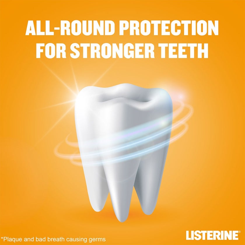 Listerine Total Care Milder Miswak Taste Fluoride Mouthwash 250ml 