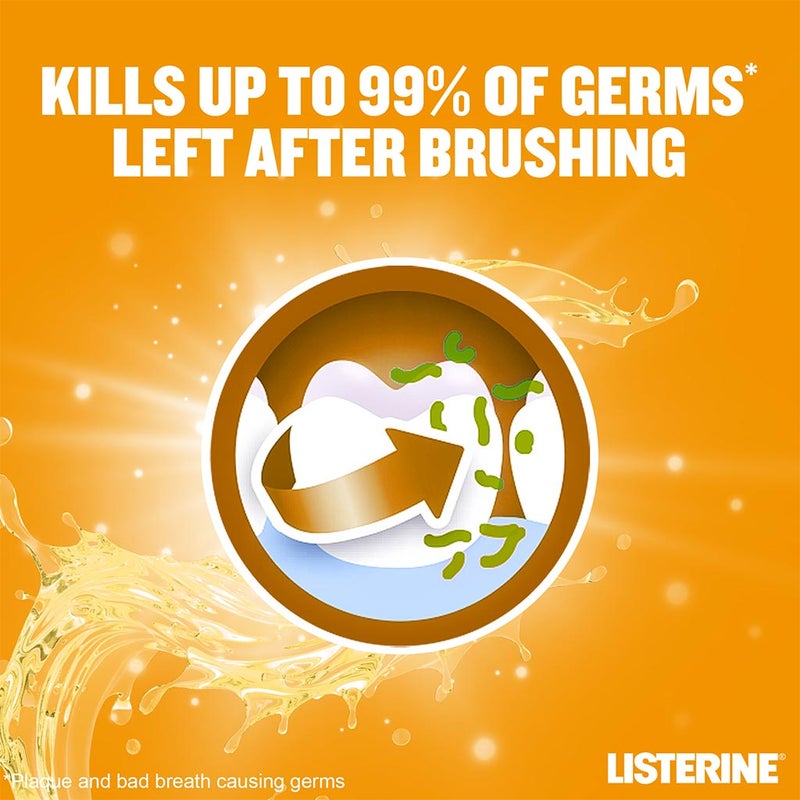 Listerine Total Care Milder Miswak Taste Fluoride Mouthwash 500ml 