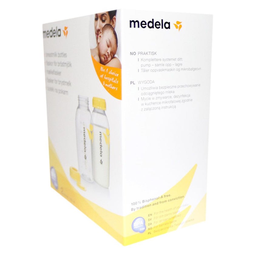 Medela Breastmilk Bottles, Pack of 2's