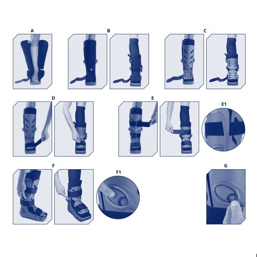 Thuasne XLR8 Walker Boots TD Mid Calf Small