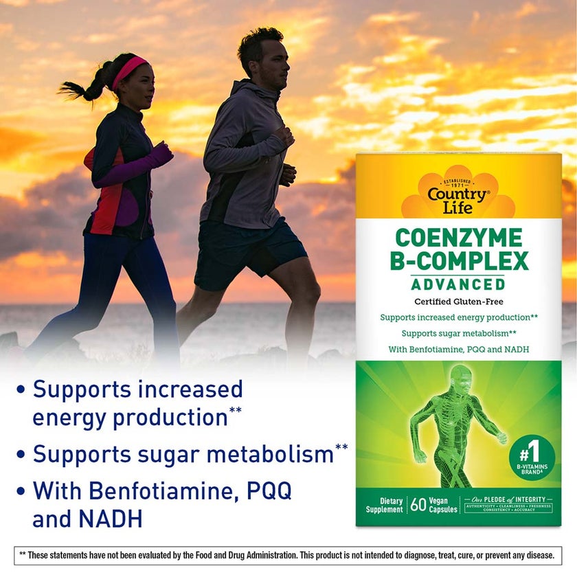 Country Life Coenzyme B-Complex Advanced Capsules, Pack of 60's