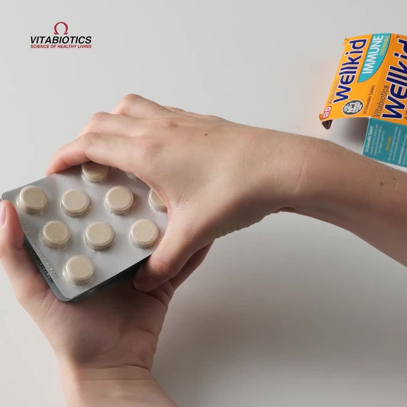 Vitabiotics Wellkid Immune Chewable Tablets With Multivitamins & Minerals For Kid's Immune Support, Pack of 30's