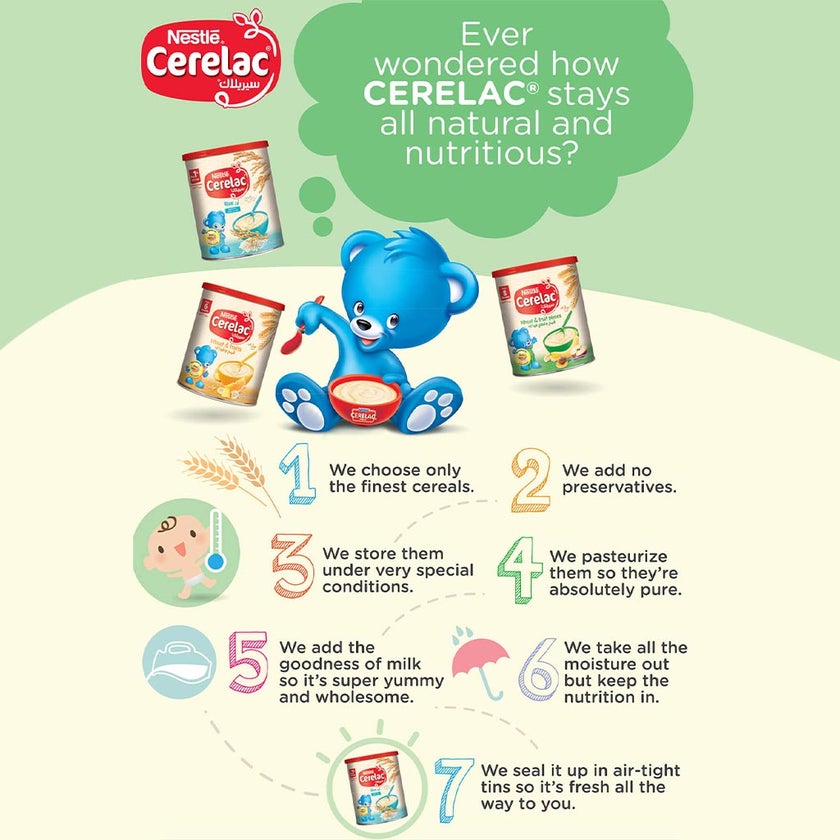 Nestle Cerelac Wheat Infant Cereals From 6 Months 400g