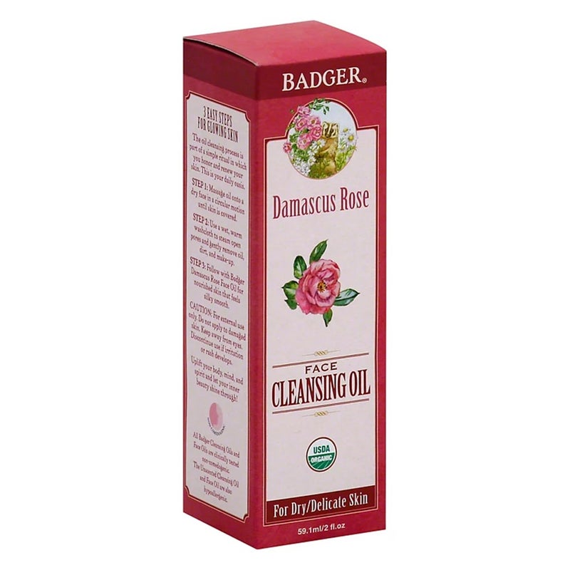 Badger Damascus Rose Face Cleansing Oil 59.1 mL