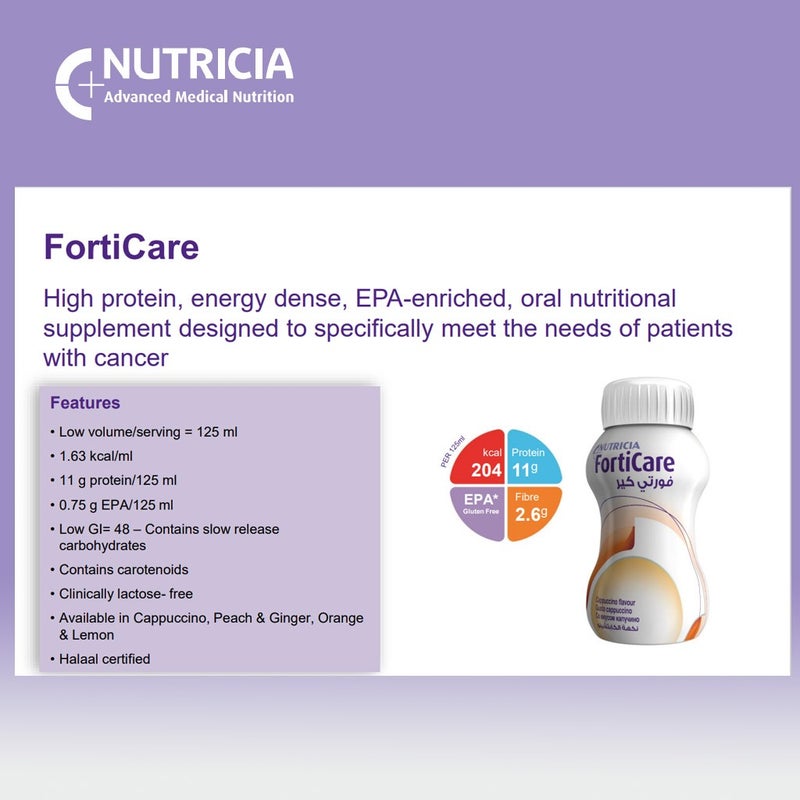 Nutricia Forticare RTD Peach & Ginger 125 mL 1's