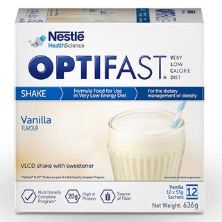 Nestle Optifast Shake Powder Mix Sachets Vanilla 12's