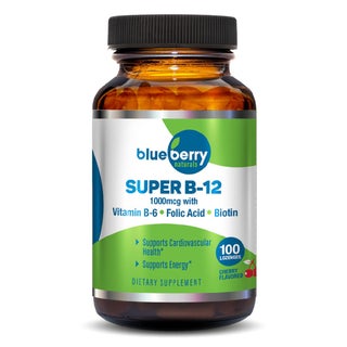 Blueberry Naturals Super B12 1000 mcg Lozenges 100's B0067