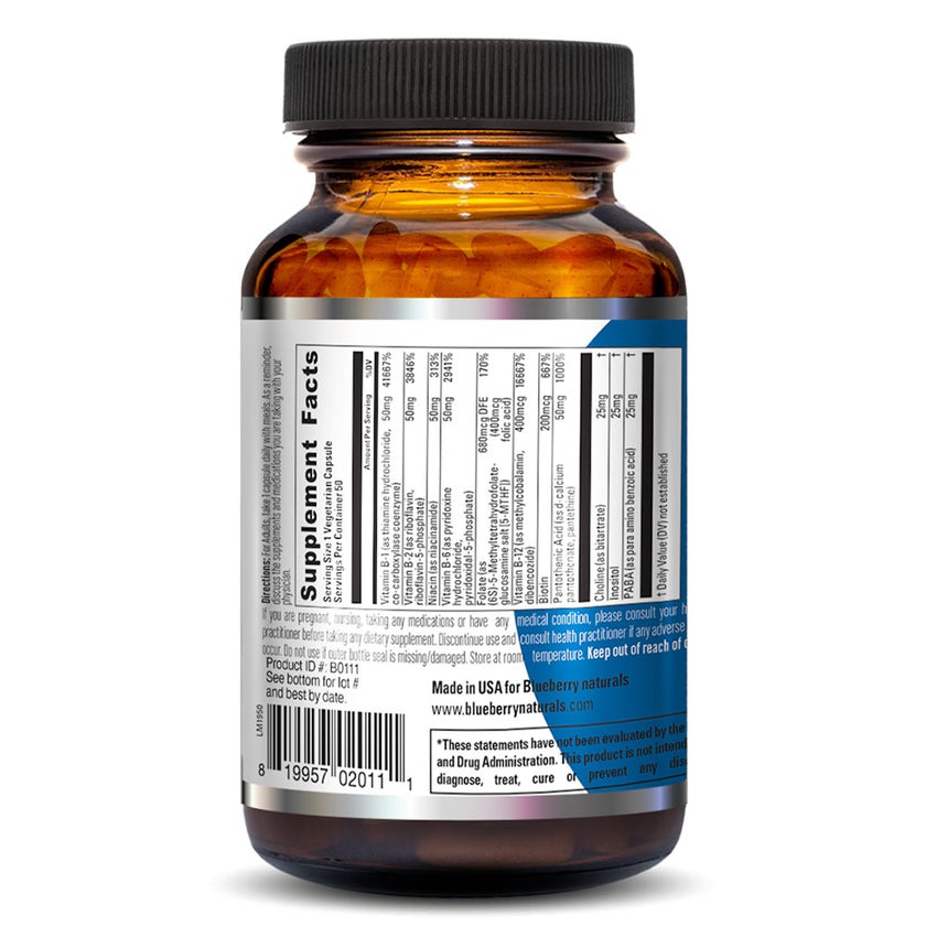 Blueberry Naturals Brilliant B Vegetarian Capsules, Pack of 50's - B0111