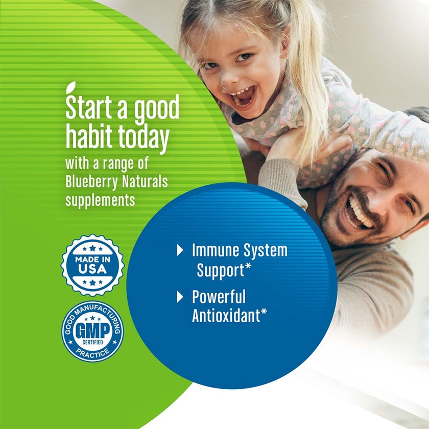 Blueberry Naturals Buffered Quick C 500mg Vegetarian Capsules, Pack of 60's - B0128