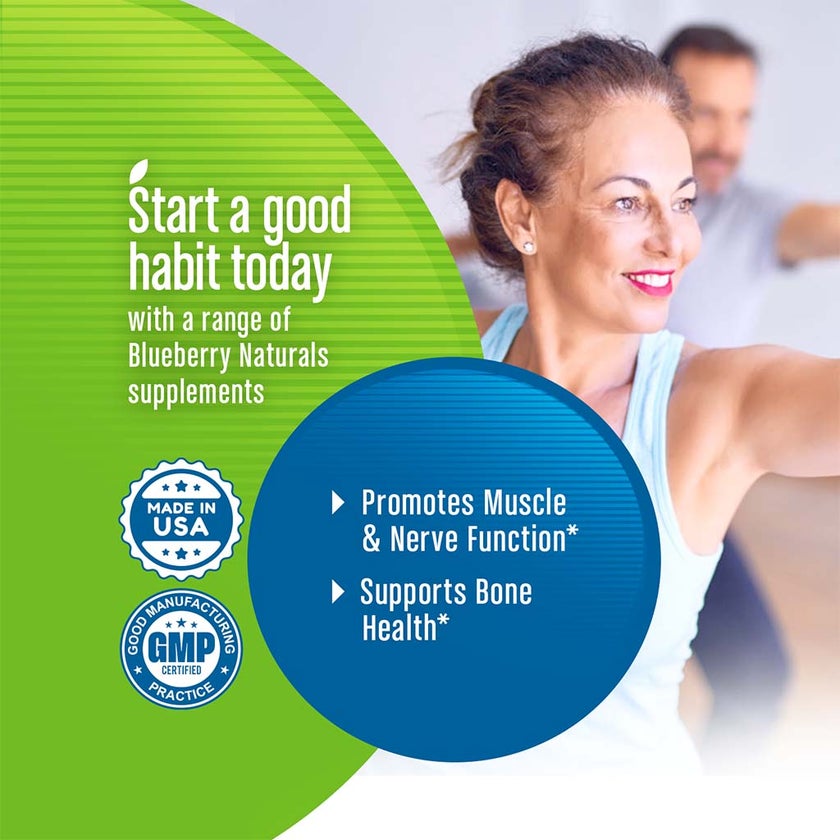 Blueberry Naturals Calcium Magnesium Citrate Tablets, Pack of 120's - B0241