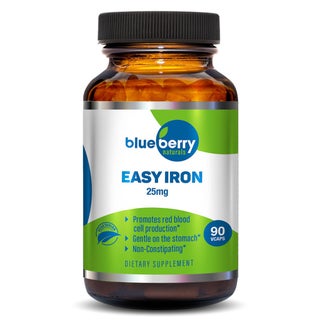 Blueberry Naturals Easy Iron 25 mg Vegetarian Capsules 90's B0265