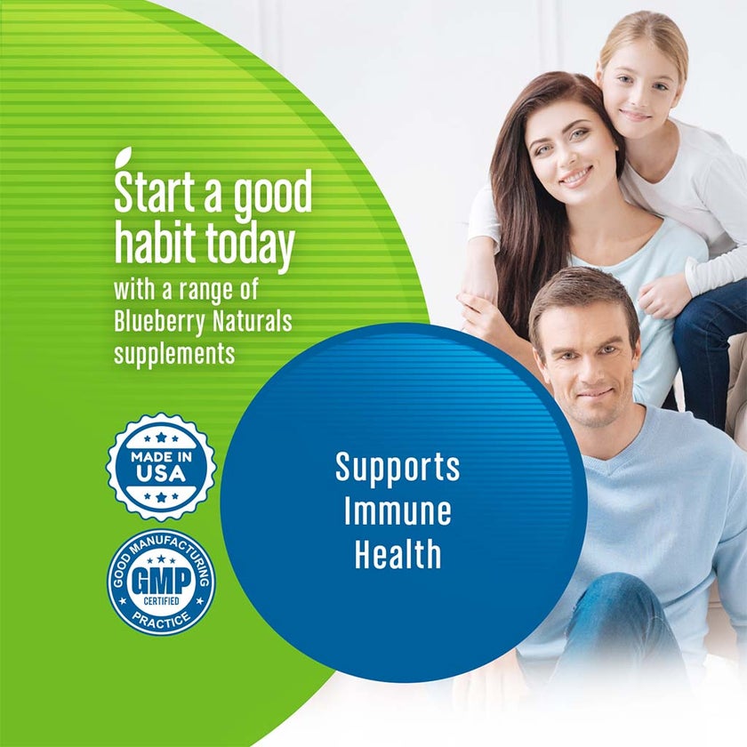 Blueberry Naturals Zinc Lozenges, Pack of 60's - B0289