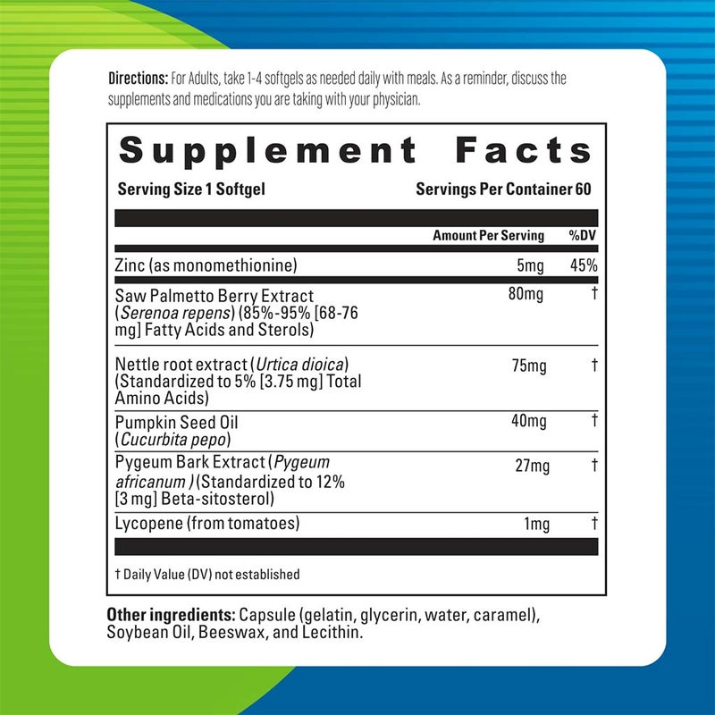 Blueberry Naturals Prostate Support Softgels 60's B0333