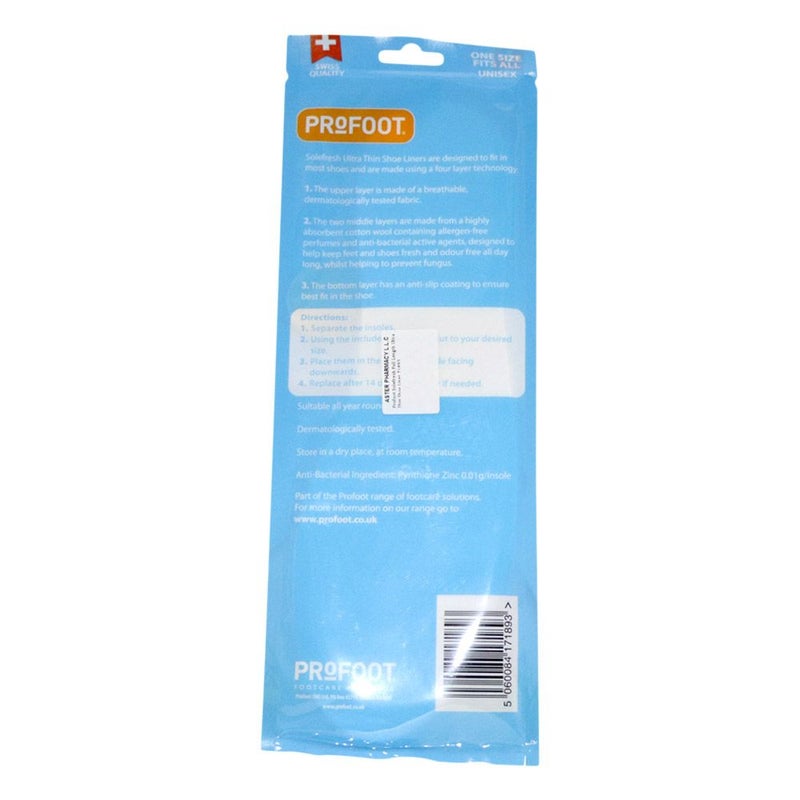 Profoot Solefresh Ultra Thin Shoe Liner 71893