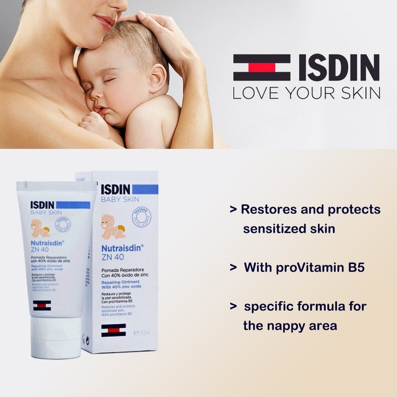 Isdin Baby Skin Nutraisdin Zn 40 Repairing Ointment 50 mL