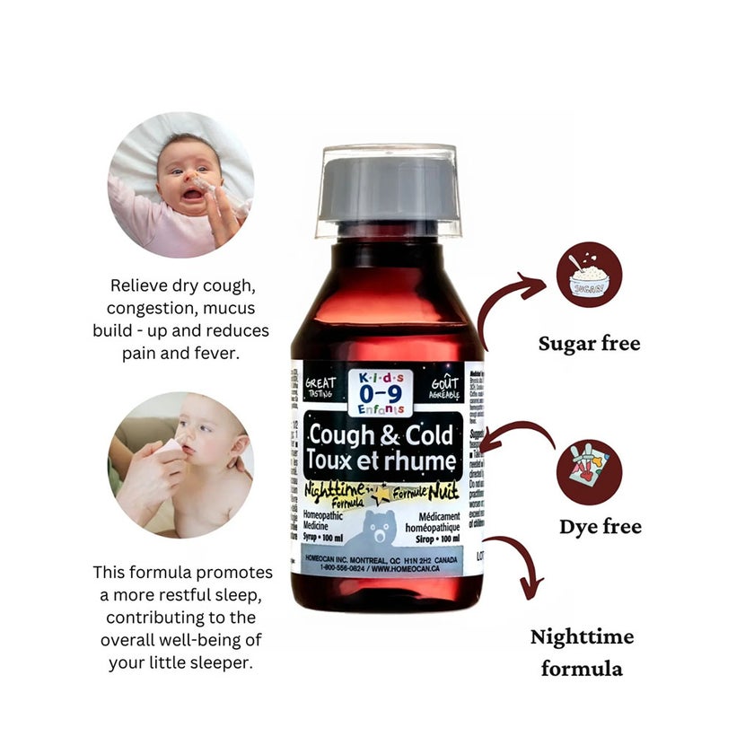 Kids 0-9 Cough & Cold Night Time Formula Syrup 100ml