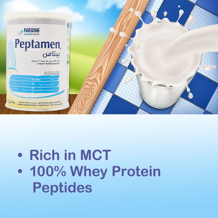 Nestle Peptamen Complete Peptide Based Diet Vanilla 430g