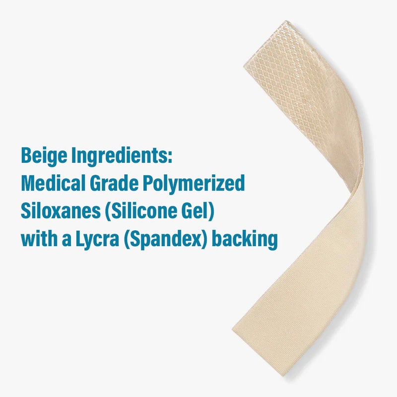 NewGel+ Advanced Medical-Grade 2" x 8" C-Section Strip For C-Section Scar Management, NG-160 Beige, Pack of 1's 