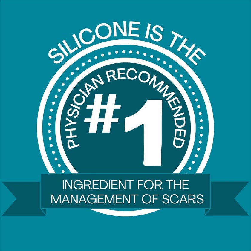 NewGel+ Advanced Medical-Grade 2" x 8" C-Section Strip For C-Section Scar Management, NG-360 Clear