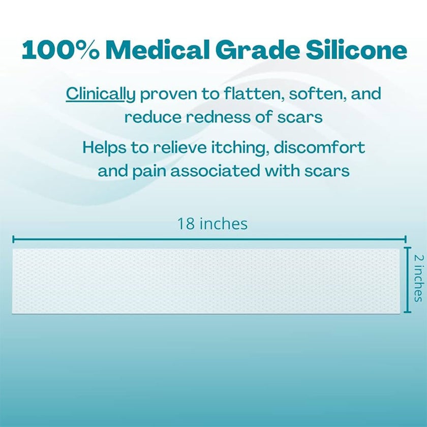 NewGel+ 24" x 2" Abdomen/Extremity Silicone Strip, Clear - NG-364