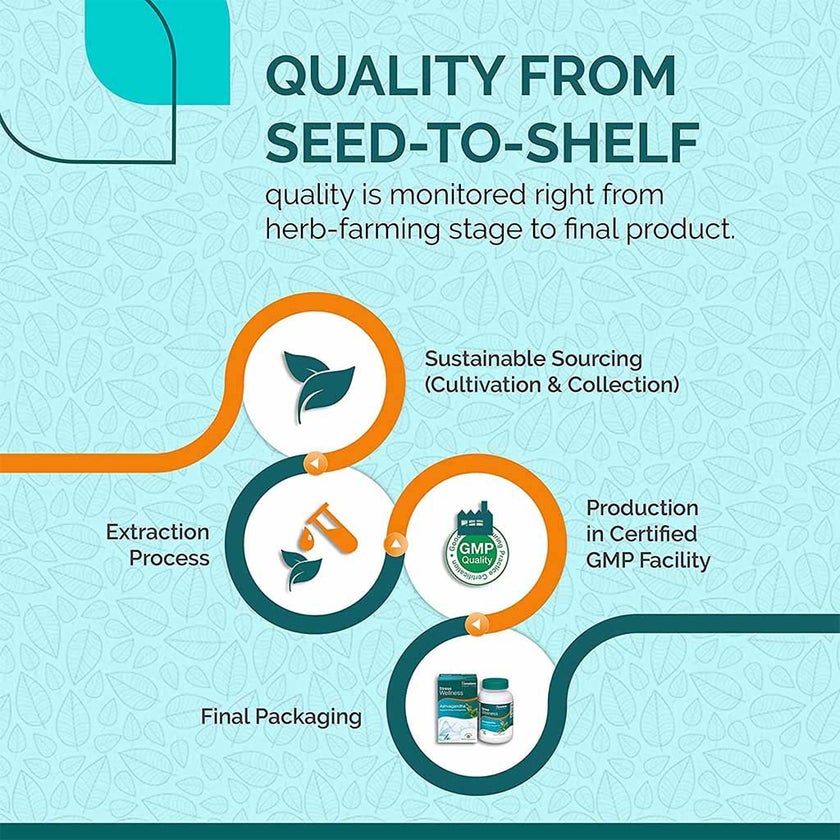 Himalaya Ashvagandha Vegetarian Capsules, Pack of 60's