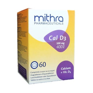Mithra Cal D3 Chewable Tablets, Pack of 60's