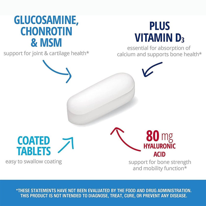 21st Century Arthri-Flex Advantage Tablet With MSM, Glucosamine, Chondroitin & Hyaluronic Acid, For Joint Health, Pack of 60's