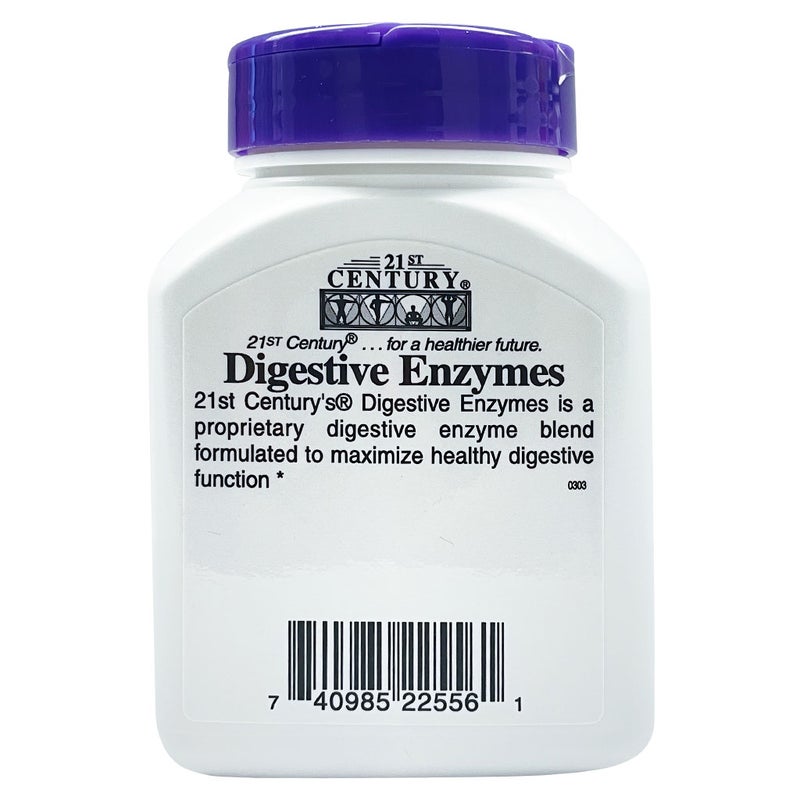 21st Century Digestive Enzymes Capsules For Healthy Digestive Function, Pack of 60's
