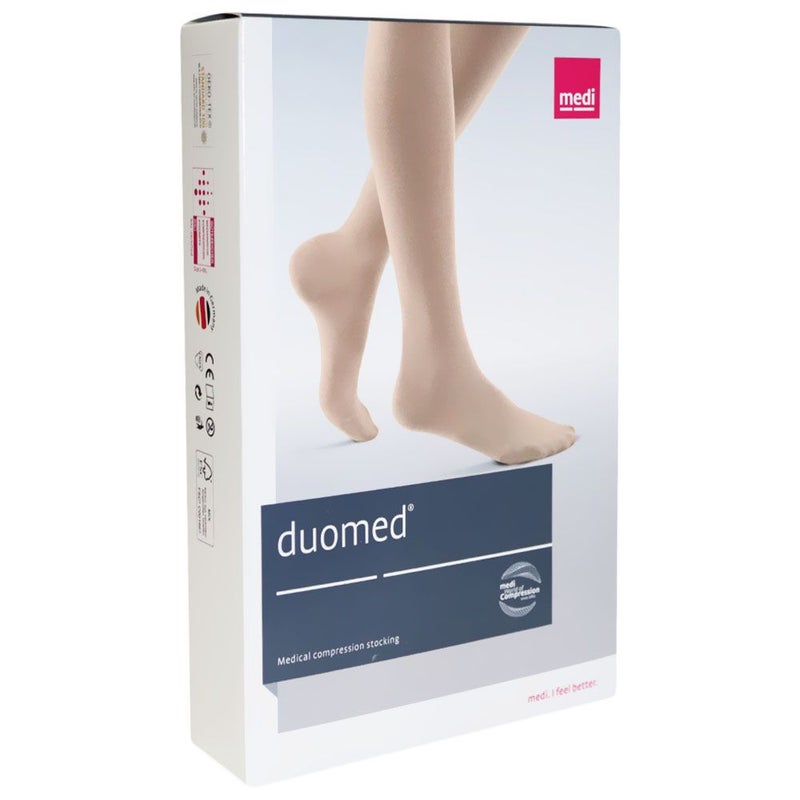 Duomed Thigh Open Toe CCL1 Compression Stocking Large