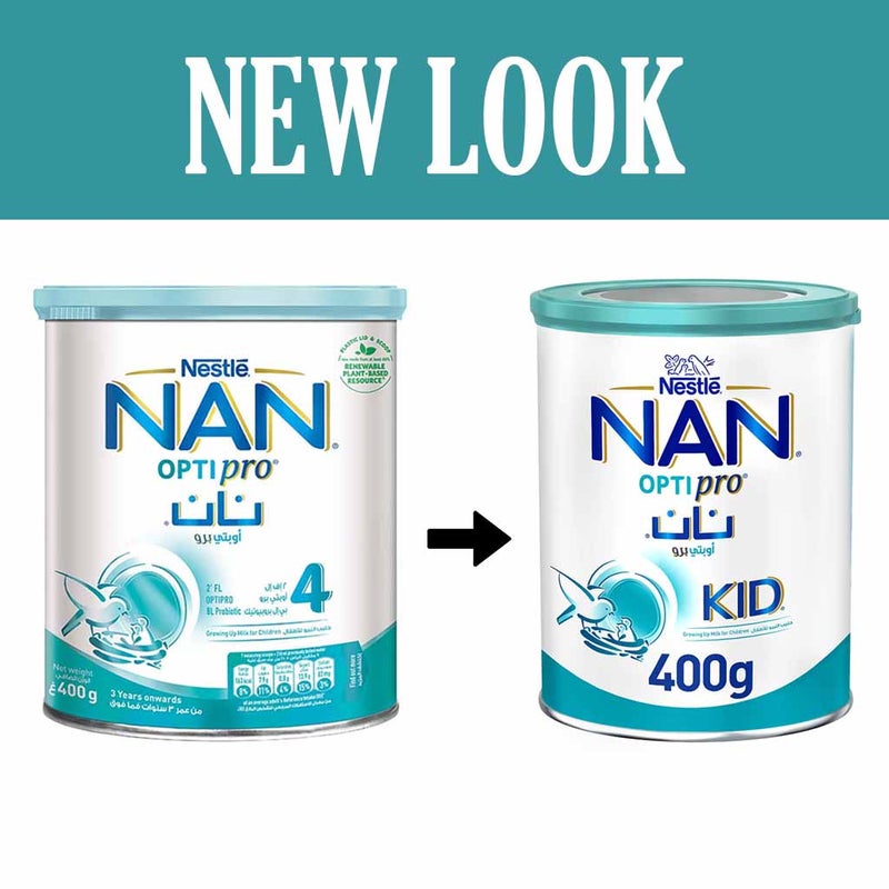 Nestle NAN Optipro Stage 4 Growing Up Children's Milk Formula For 3 To 6 Years 400g