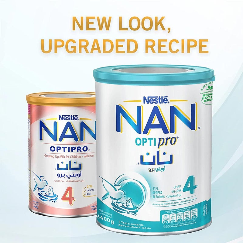 Nestle NAN Optipro Stage 4 Growing Up Children's Milk Formula For 3 To 6 Years 400g