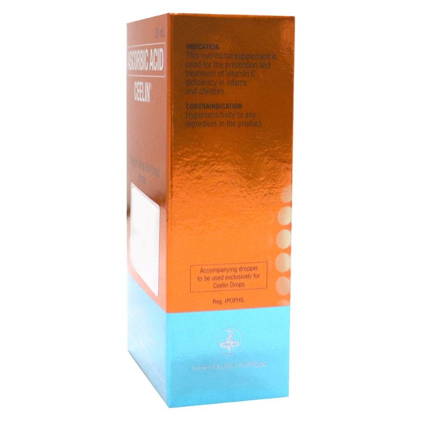 Ceelin Ascorbic Acid Oral Drops 30ml