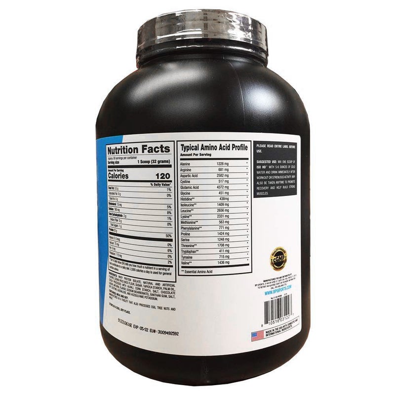 BPI Sports ISO HD Cookies & Cream Powder 4.9 lbs