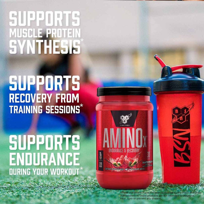 BSN AMINOx Powder With BCAAs For Endurance And Recovery, Watermelon 435g