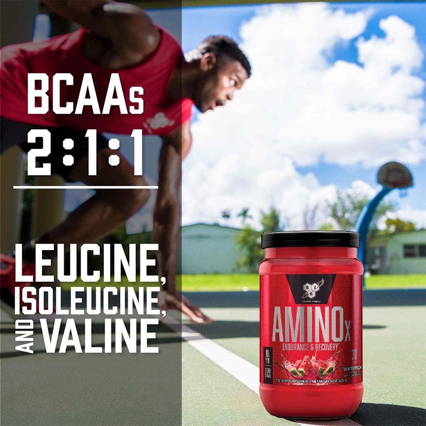 BSN AMINOx Powder With BCAAs For Endurance And Recovery, Watermelon 435g