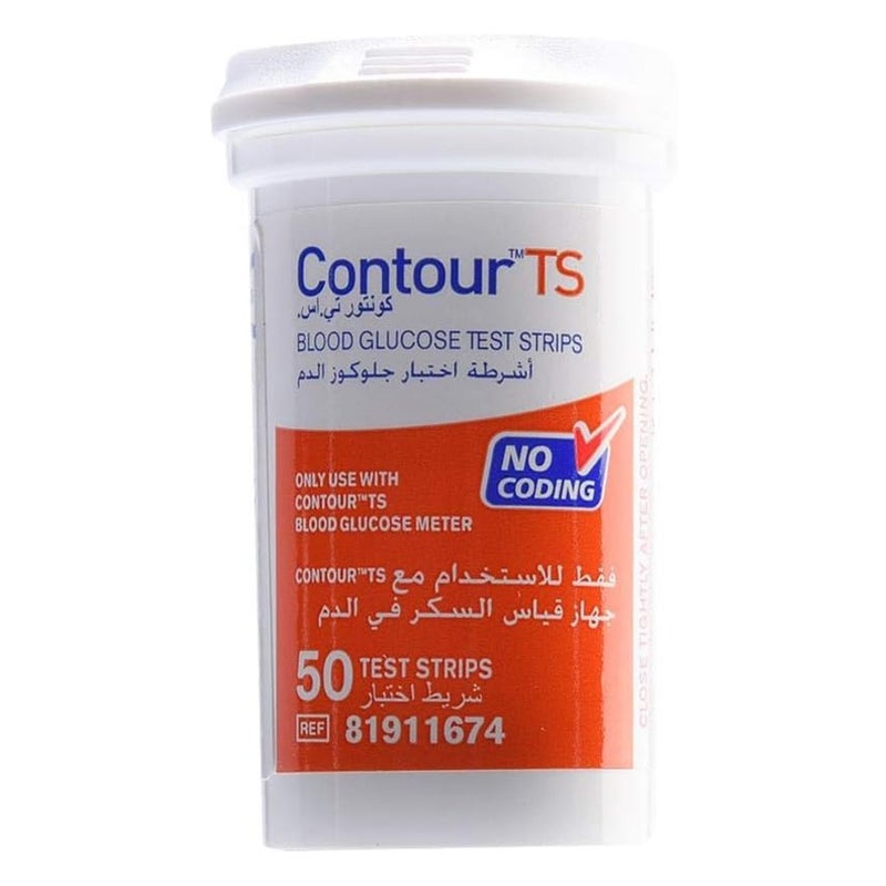 Ascensia Contour TS Blood Glucose Test Strips 50's