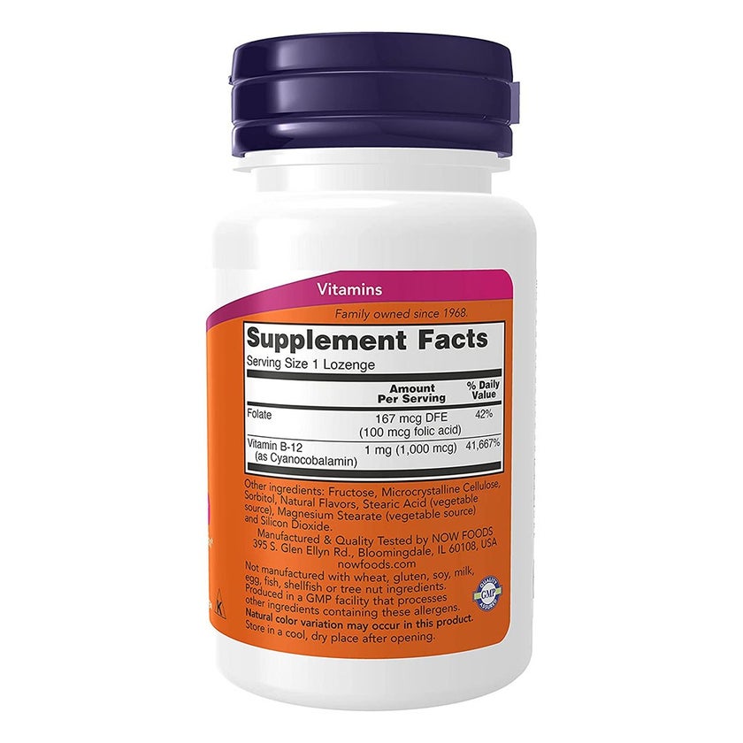 Now B-12 1000mcg Lozenges, Pack of 100's